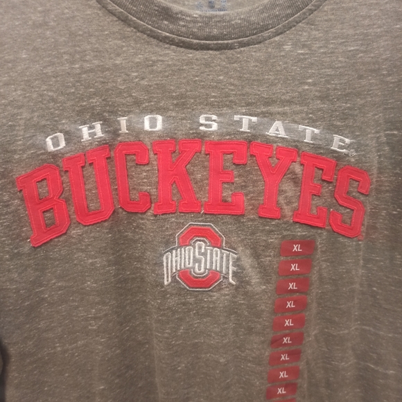Ohio State Buckeyes Size XL Champion T Shirt Gray Short Slee - Picture 4 of 12